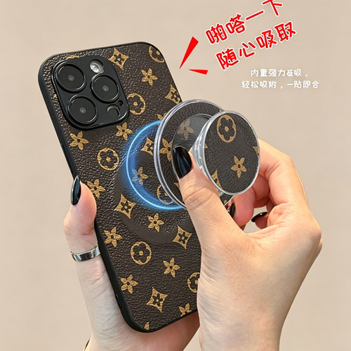 适用红米Note17手机壳17ProMax磁吸支架note15商务Turbo5Max折叠9旋转12Turbo复古13气囊9pro小众7保护套8P