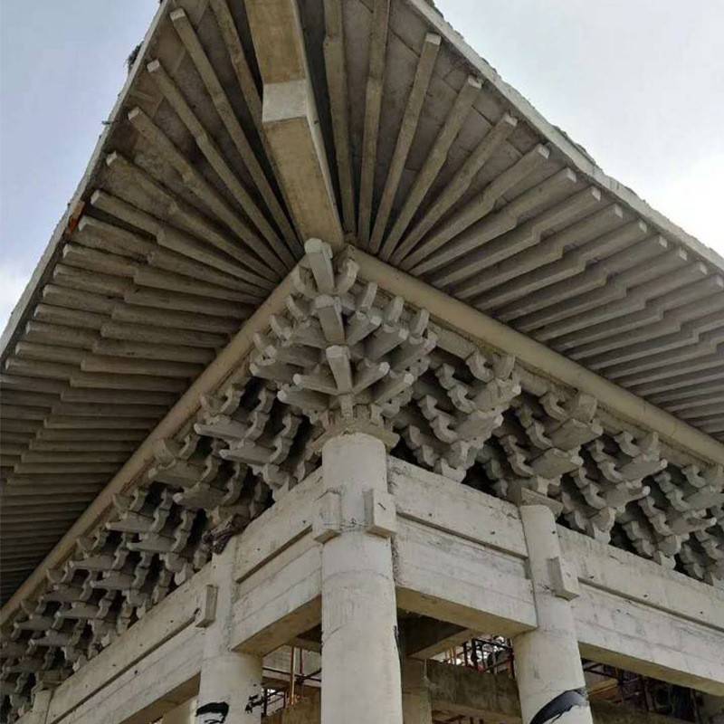 古建筑斗拱厂家水泥古建水泥斗拱古建筑构件大全仿古斗拱五彩唐风