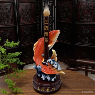三青鸟鱼跃龙门金榜题名开业升学乔迁办公室书房桌面摆件装饰礼物