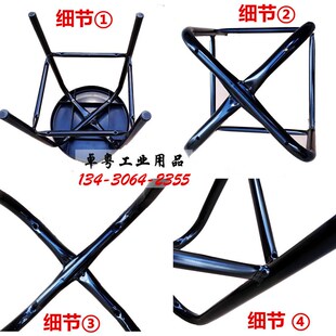 防静电凳子黑色椅子工作圆凳车间流水线椅子高50