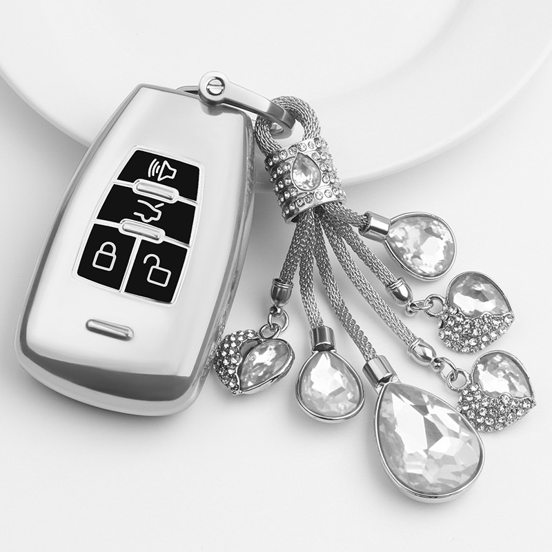 20款北京BJ40钥匙套智道北京X7 BJ80绅宝D50 D70汽车钥匙包壳扣女