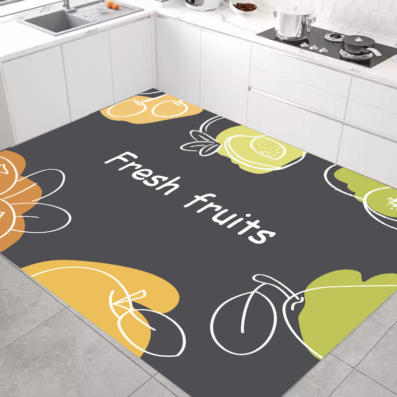 硅藻泥厨房地垫防滑防油吸水脚垫家用耐脏免洗可擦地毯防污专用垫