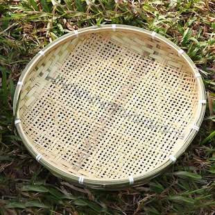 竹制品竹编竹簸箕农家吊顶竹装饰绘画竹匾竹筛子竹畚箕竹盘竹道具