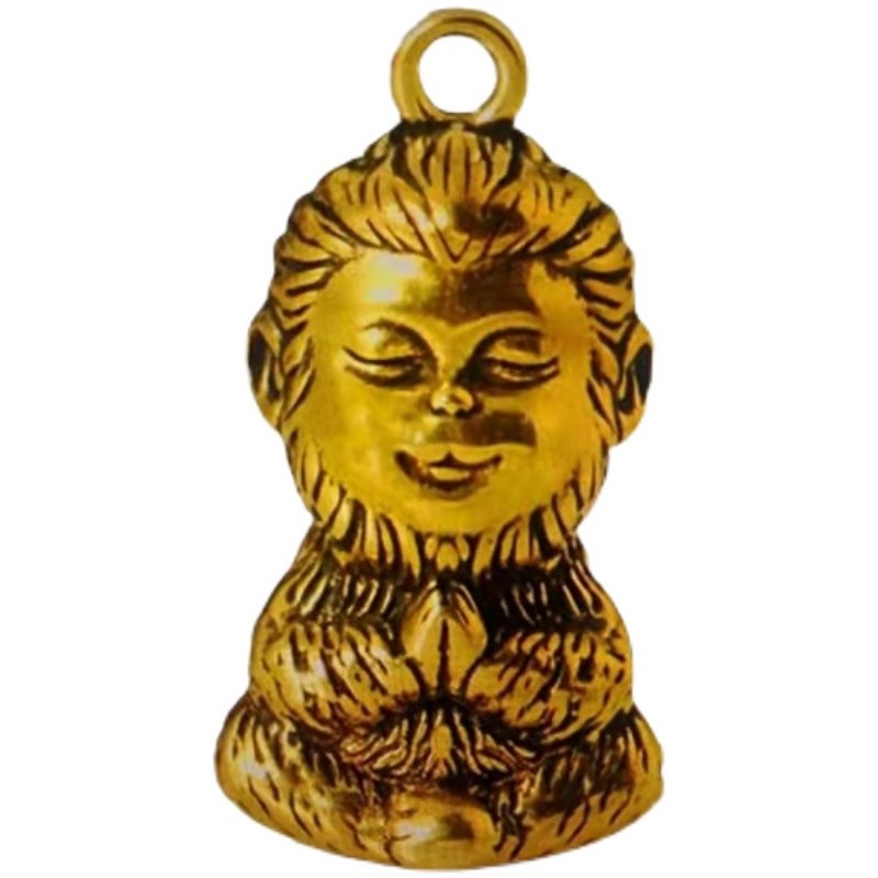 纯黄铜孙悟空十二生肖猴男士汽车钥匙扣挂件齐天大圣创意礼物吊坠