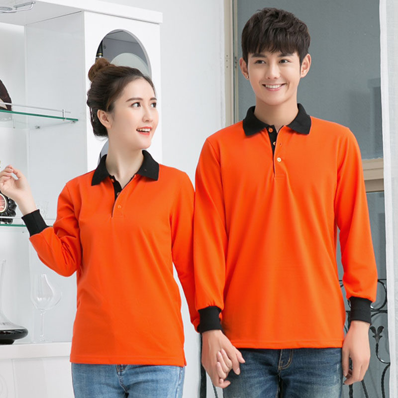 快餐店工作服T恤 酒店工作服秋装 汉堡店工装制服长袖 服务员服装