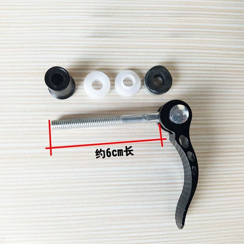 山地车快拆杆通用防滑固定螺丝折叠自行车坐垫坐管夹锁紧螺母配件