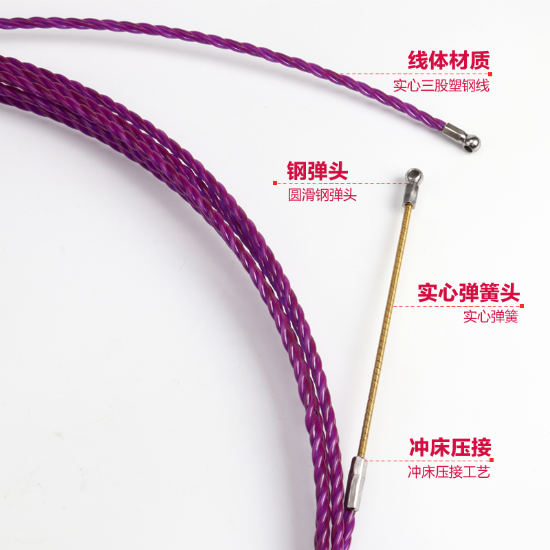 新款穿线器电工穿管器引线器电线网线串线拉线器过直角弯穿线神器