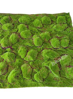 仿真苔藓草皮绿色人造假青苔大鼓包草坪背景墙绿植墙橱窗造景装饰