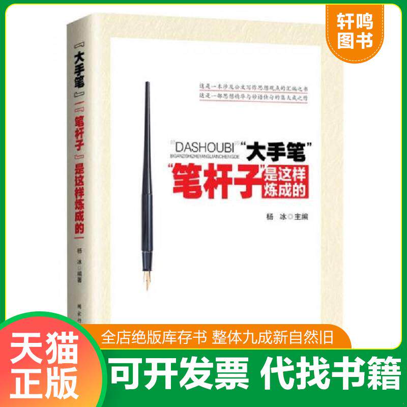 正版发货快大手笔 笔杆子是这样炼成的 9787515019185 杨冰著 国家行政学院出版社