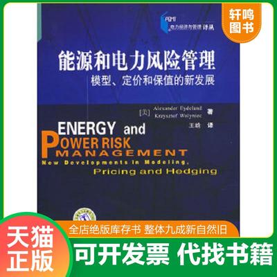 正版速发9787508366951 能源和电力风险管理 模型 定价和保值的新发展 （美）艾德兰,（美）沃里尼克著,王晗译 中国电力出版社