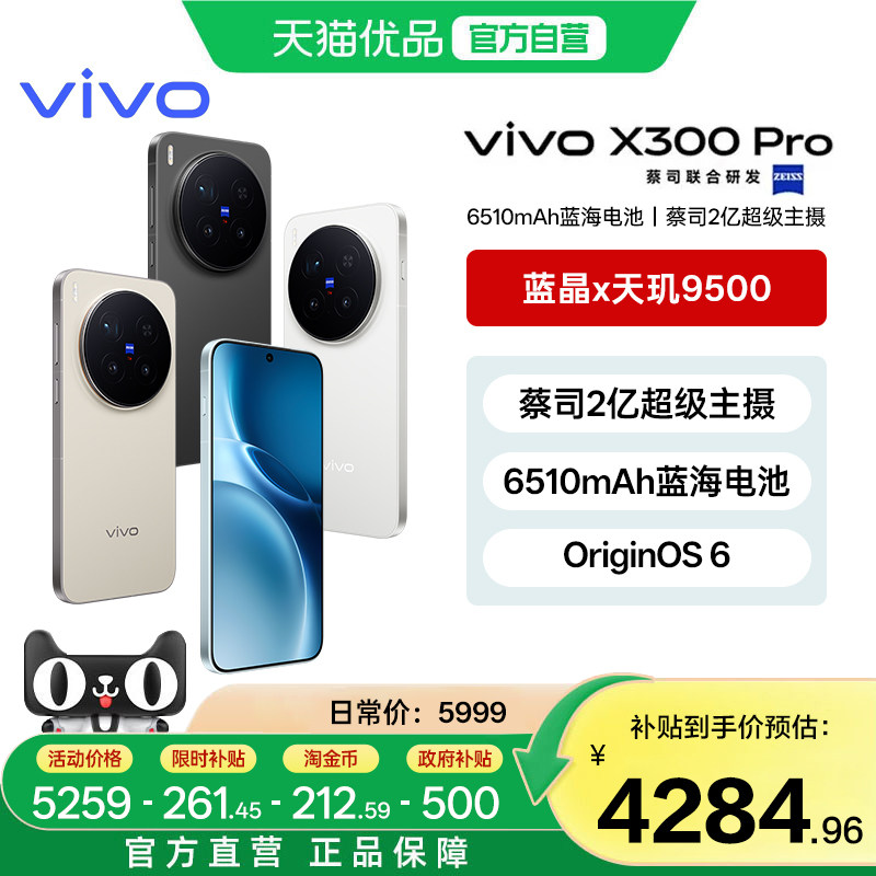 领限时补贴【政府补贴15%】vivo X300 Pro新品蔡司超级长焦天玑9500拍照手机官方正品演唱会vivox300pro-1图片