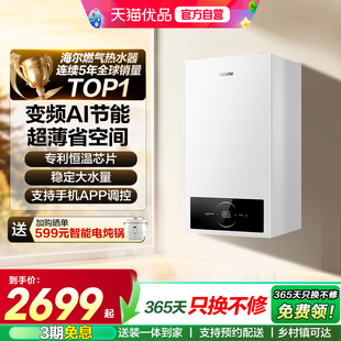 海尔智家统帅燃气采暖壁挂炉天然气官方家用节能洗地暖炉锅炉LA1