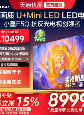 海信电视小墨E5Q 100英寸超画质U+MiniLED 以旧换新E5N升级电视机