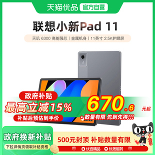 2025款 11英寸2.5K 小新pad 学生平板 联想平板小新平板11 联想平板电脑 影音娱乐平板电脑 政府补贴15%