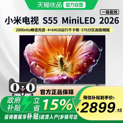 小米电视55英寸家用智能互联S55
