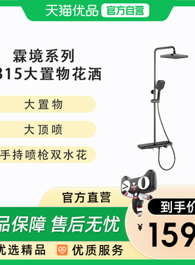 希箭（HOROW）霖境系列大置物平台三档花洒套装O2O