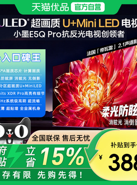 海信小墨E5Q Pro55/65/75/85/100英寸超画质柔光防眩屏高刷电视机