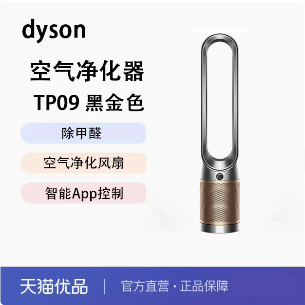 戴森DYSON TP09白/黑 空气净化风扇 净化循环二合一 整屋循环净化