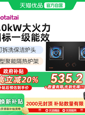 Haotaitai 家用燃气灶X404 5.0kW拆洗保洁炉头聚能锅架