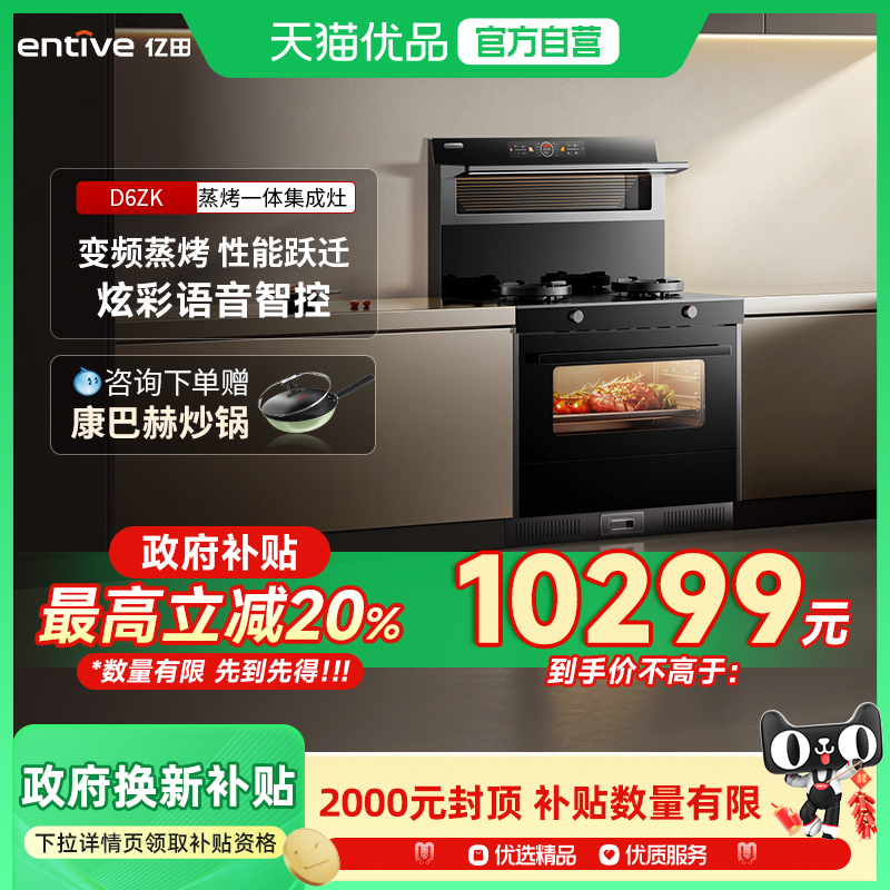 entive/亿田D6ZK蒸烤箱一体