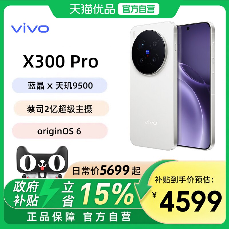 【政府补贴15%】vivo X300 Pro新品蔡司2亿APO超级长焦天玑9500拍照手机官方正品学生演唱会vivox300pro - 实物图