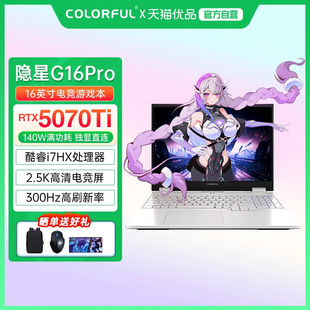 Pro 隐星G16 酷睿i7标压高性能RTX5070Ti满血独显电竞游戏笔记本电脑 七彩虹 Colorful