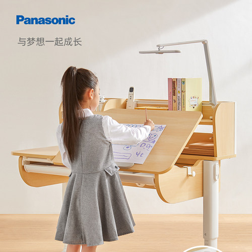松下Panasonic实木电动学习桌