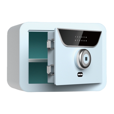 得力新款办公家用指纹密码保管箱