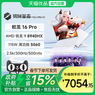 机械革命 蛟龙16Pro 2025 R9-7845HX RTX5070独显 16英寸笔记本电脑电竞游戏本官方旗舰