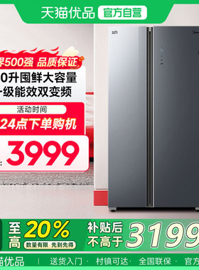 美的550节能双变频冰箱BCD-550WKGPZM(E）