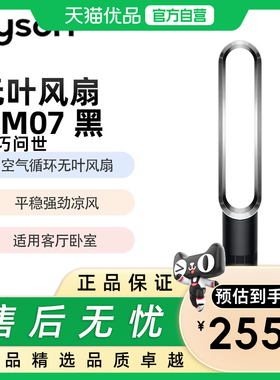 戴森 AM07 空气循环无叶风扇落地扇平稳强劲凉风适用客厅卧室