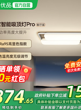 小米米家智能吸顶灯Pro客厅版主灯具现代大气阳台儿童房间led灯具