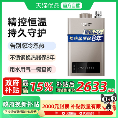 史密斯恒温16升强排式燃气热水器