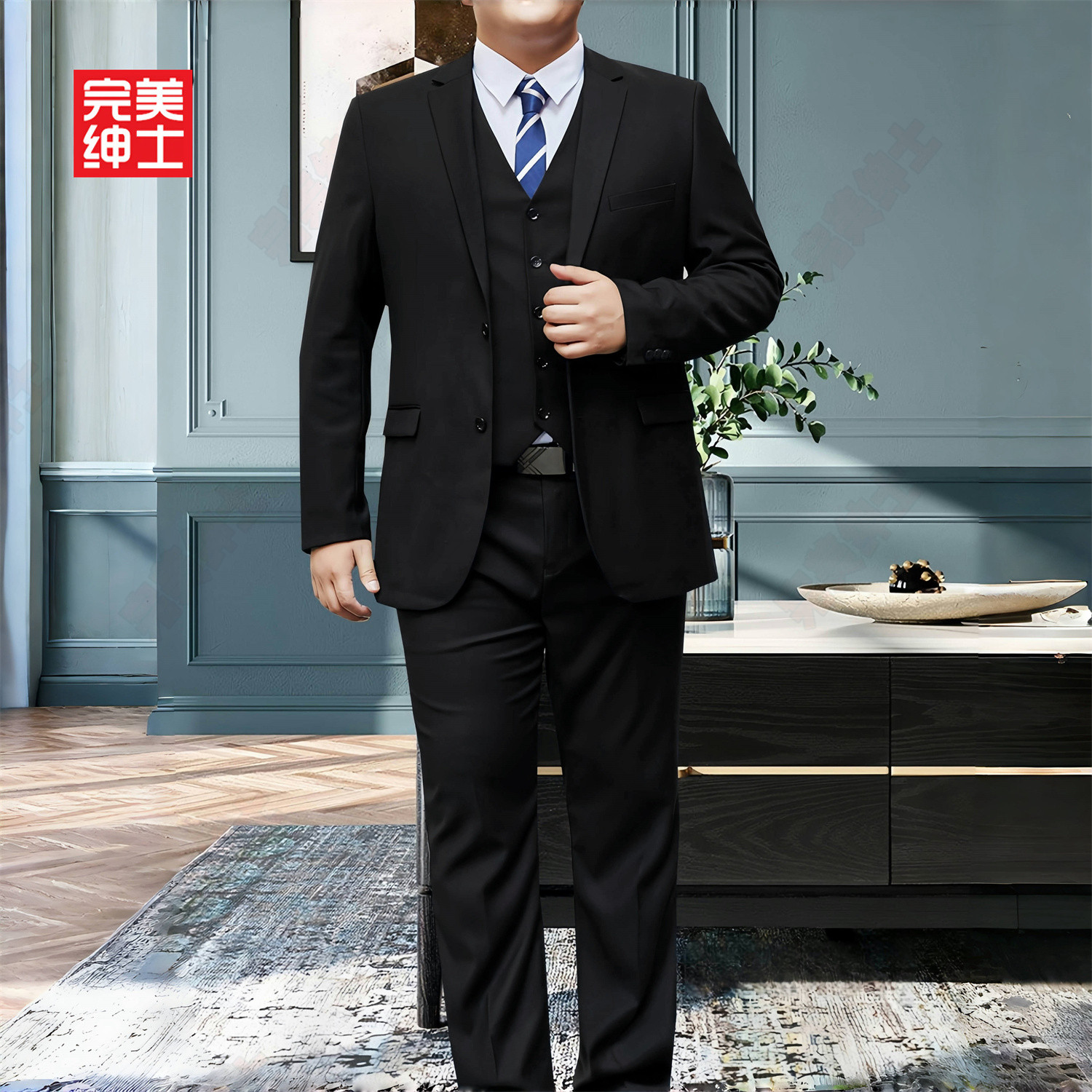 西装外套男士正装职业装套装商务办公制服新婚礼服伴郎春秋季大码