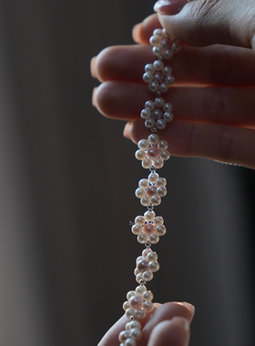 半觉【香浮花月】花花手链天然baby编织手链