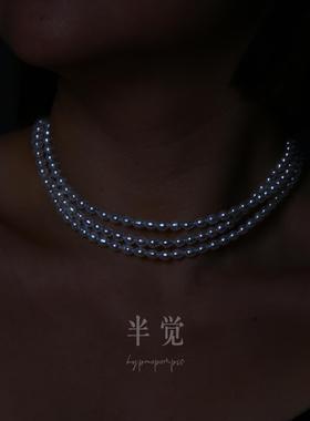 半觉巴洛克双珠坠120cm珍珠秋冬毛衣链小香风气质百搭设计款