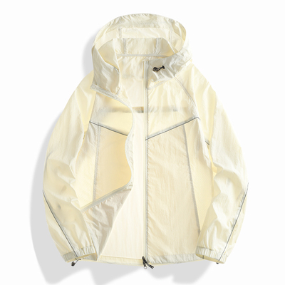 夏季防晒衣男女情侣款宽松连帽户外山系冰感防晒服轻薄防紫外线