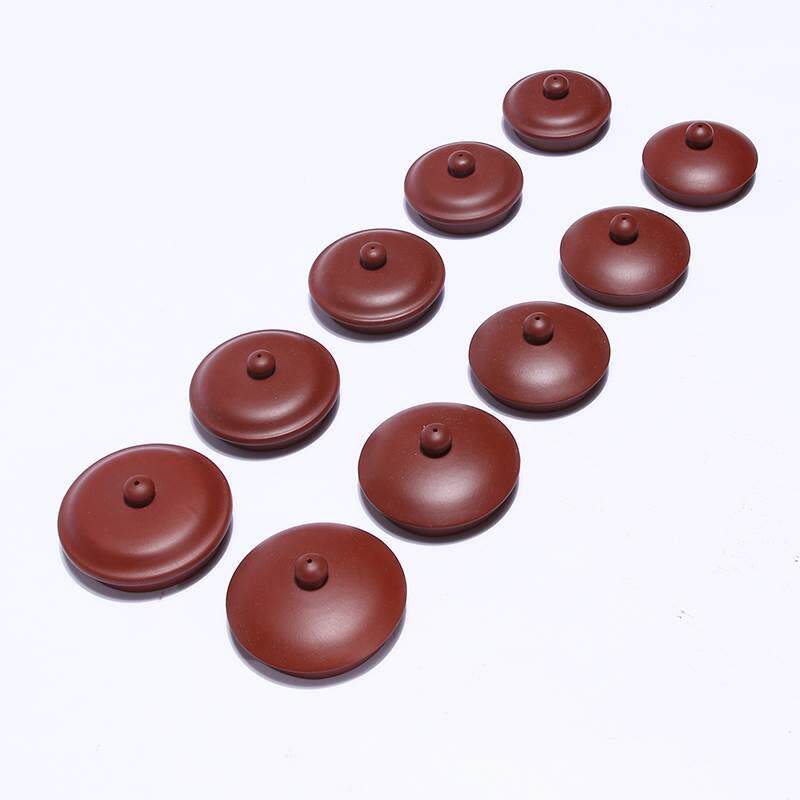 极速手工紫砂壶配盖子朱泥茶壶y盖大红袍西施壶盖仿古配紫砂壶盖