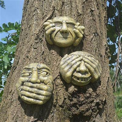 极速Dwarf Gargoyles Sculpture ResiEn Hear No Evil See Evil D