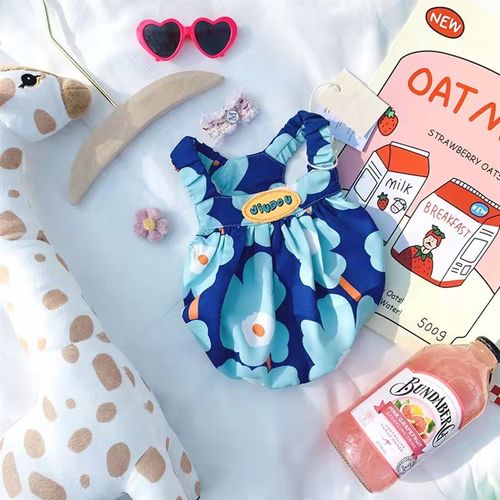 极速ins韩版狗狗衣服猫咪马尔B济斯约克夏吊带背心泡泡裙宠物衣服