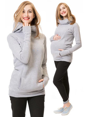 极速Maternity Sweatshirt Women Nursing Maternity LUong Sleev