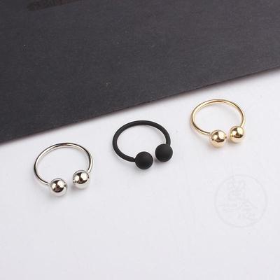 极速。Jewelry copper roBund ball simple ring