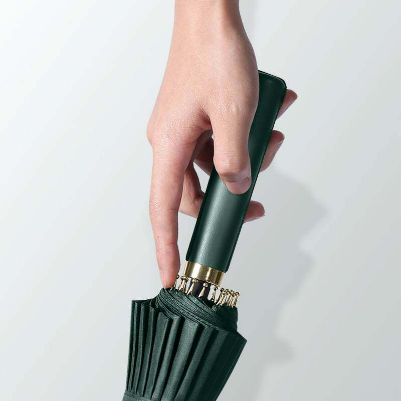 新品24骨长柄雨伞大号纯色直杆彩虹伞加固加O大双人伞广告伞可印