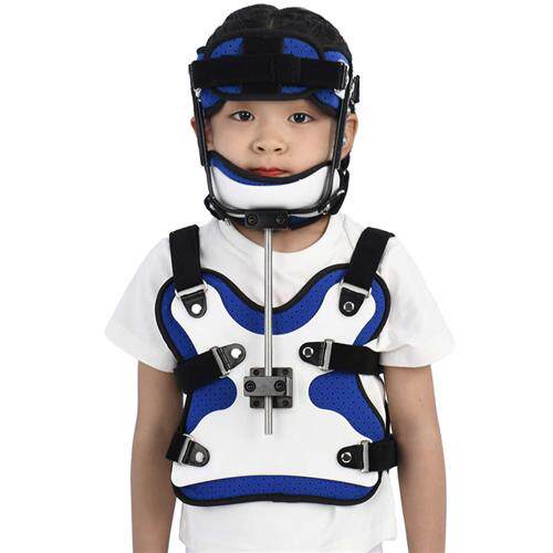 新品头颈胸矫形器儿童斜颈矫w正器术后固定颈托纠正小孩歪头矫正