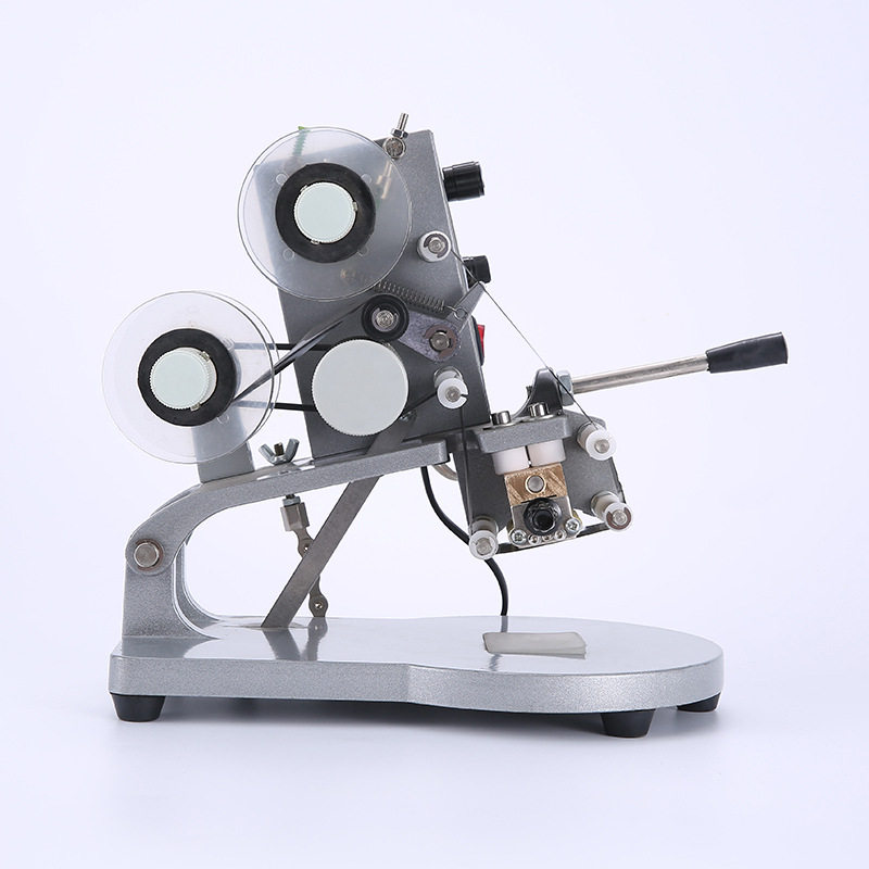 新品新款DY8手动小型可携式打印日期手持L钢印色带直热式打码机打