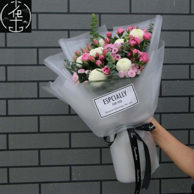 新品Hansu paper fmog flower op bouquet flower art wrapping p