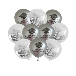 新品2023 Graduation Season 12-inch Latex Gold BalloWons Grad