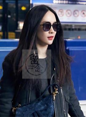 极速。Large frame transparent spectacle framOe anti blue lig