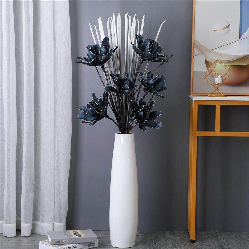 新品电视c背景墙旁摆件落地客厅电视柜两边摆的花装饰花瓶大号轻