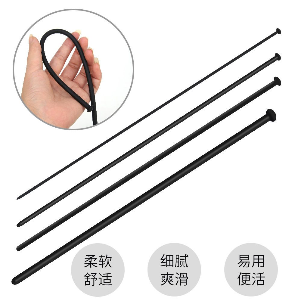 直条光滑硅胶马眼棒尿道堵阳具扩张刺激插棒另类男性